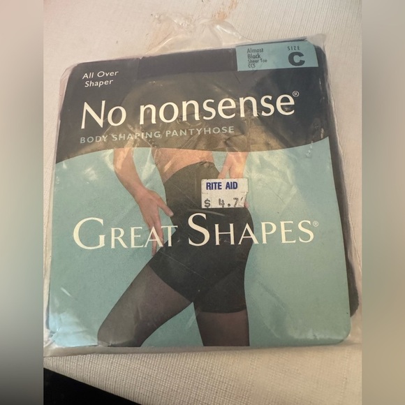 TWO pair of NEW No-Nonsense Ultra Sheer and Great Shapes Panty Hose Size C - Picture 2 of 10